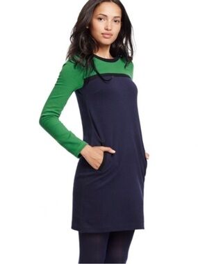 Boden Colorblock Tunic Mini Dress